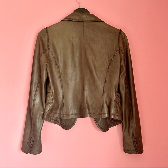 Danier Real Leather Jacket Brown - Picture 9 of 11